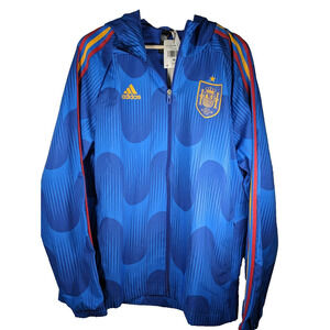 Spain España World Cup Soccer Football Windbreaker Jacket 2022 Adidas NWT Medium